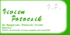 vivien potocsik business card